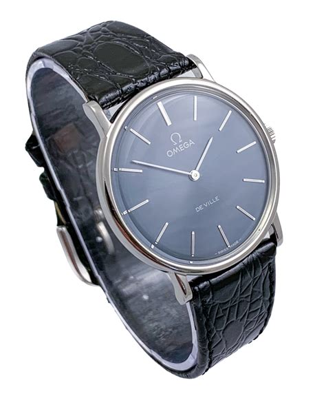 omega deville blue dial